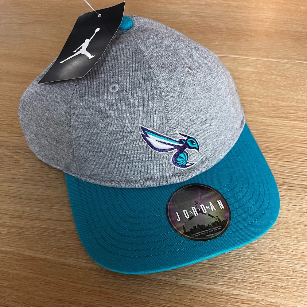 CUSTOM LISTING for Headkicks: Jordan Teal and Gray Adjustable Cap - UNISEX ADULT